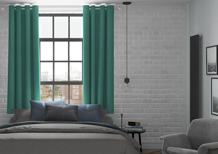 Kent, Peacock - Made to Measure Curtains - Image 3